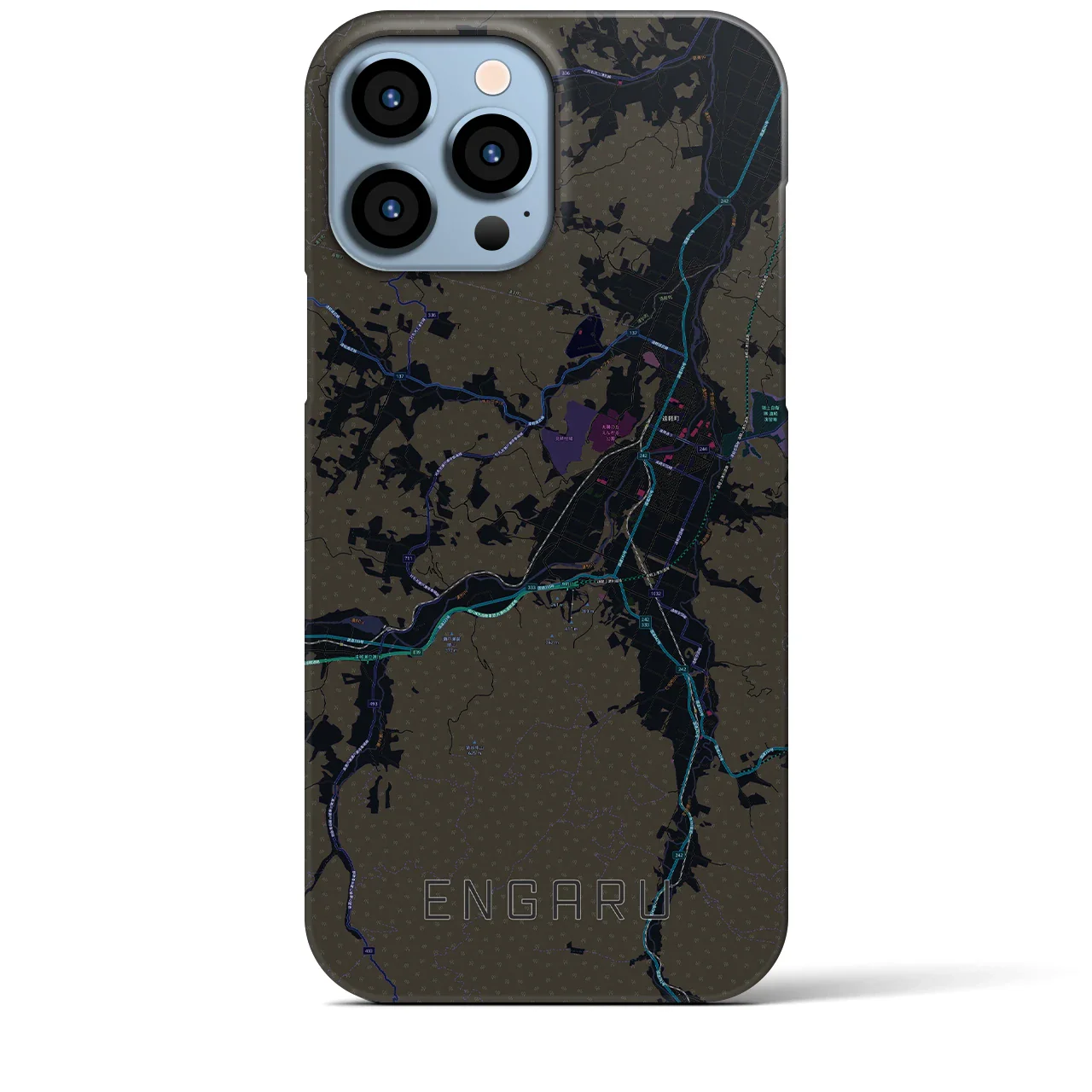 【遠軽(北海道)】地図柄iPhoneケース(バックカバータイプ)