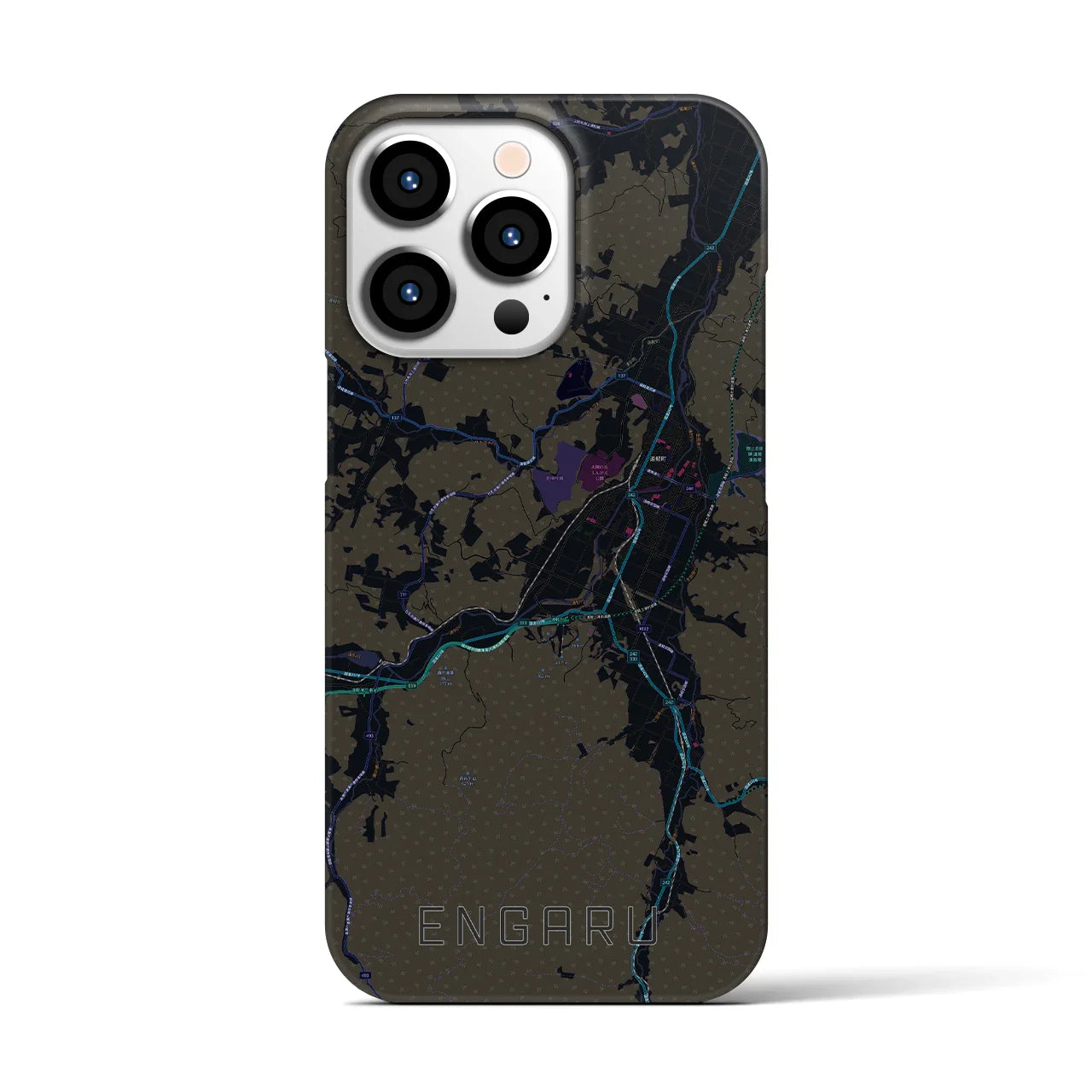 【遠軽(北海道)】地図柄iPhoneケース(バックカバータイプ)