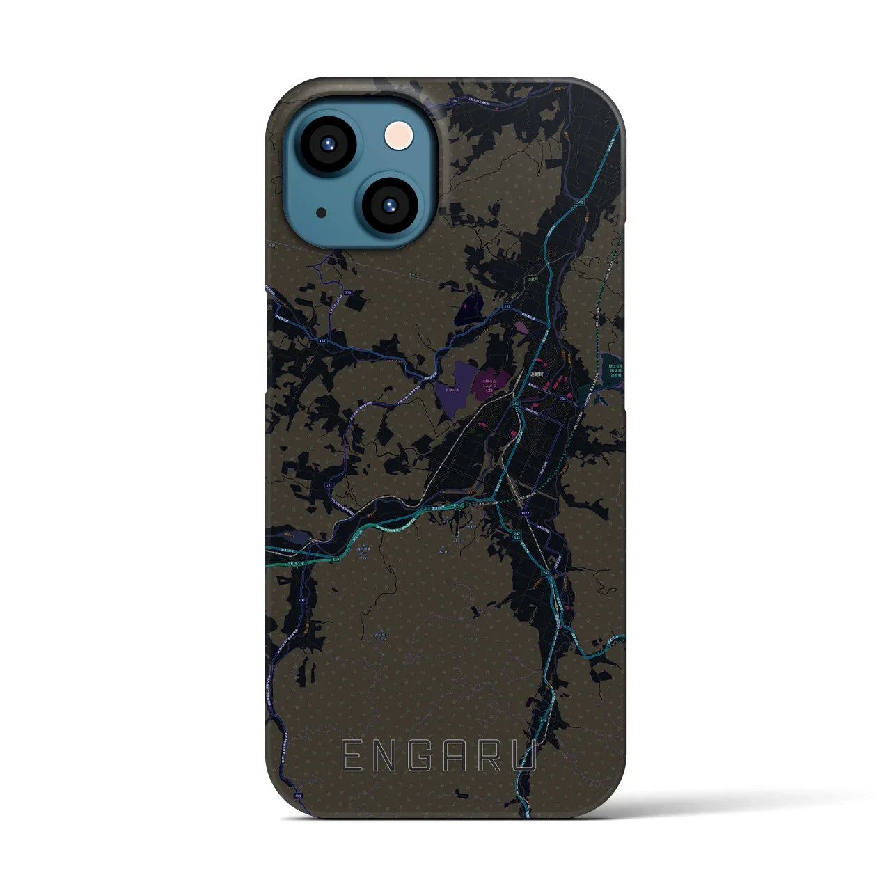 【遠軽(北海道)】地図柄iPhoneケース(バックカバータイプ)