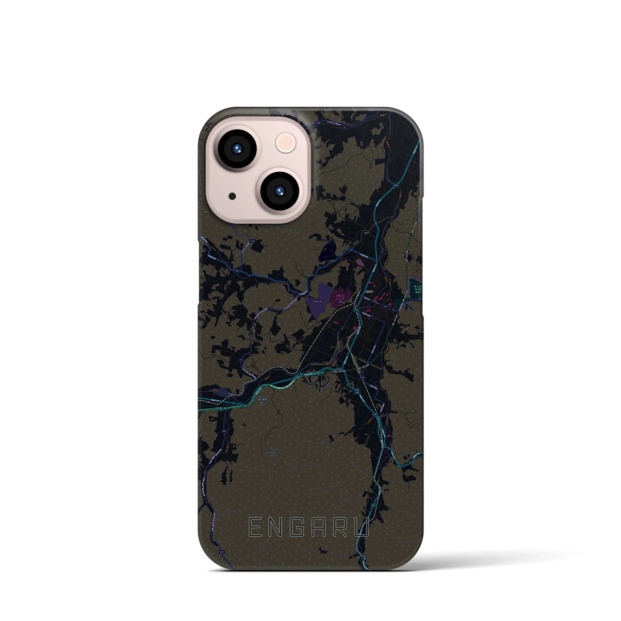 【遠軽(北海道)】地図柄iPhoneケース(バックカバータイプ)
