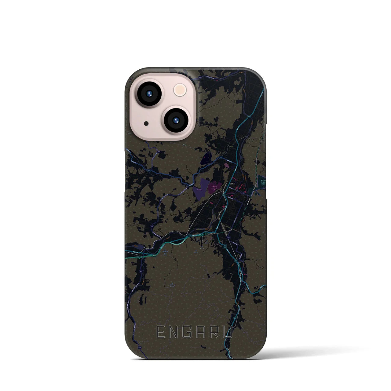 【遠軽(北海道)】地図柄iPhoneケース(バックカバータイプ)