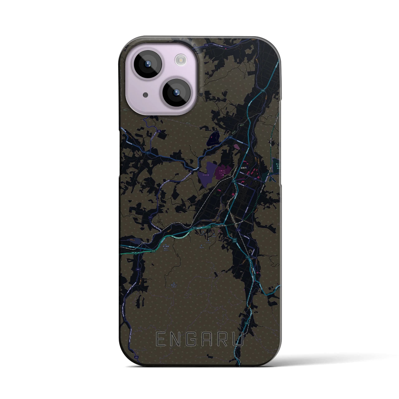 【遠軽(北海道)】地図柄iPhoneケース(バックカバータイプ)