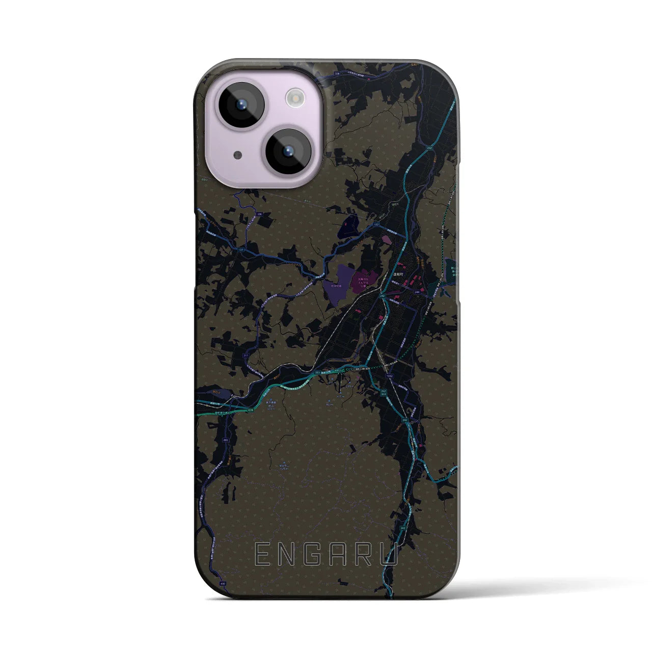 【遠軽(北海道)】地図柄iPhoneケース(バックカバータイプ)