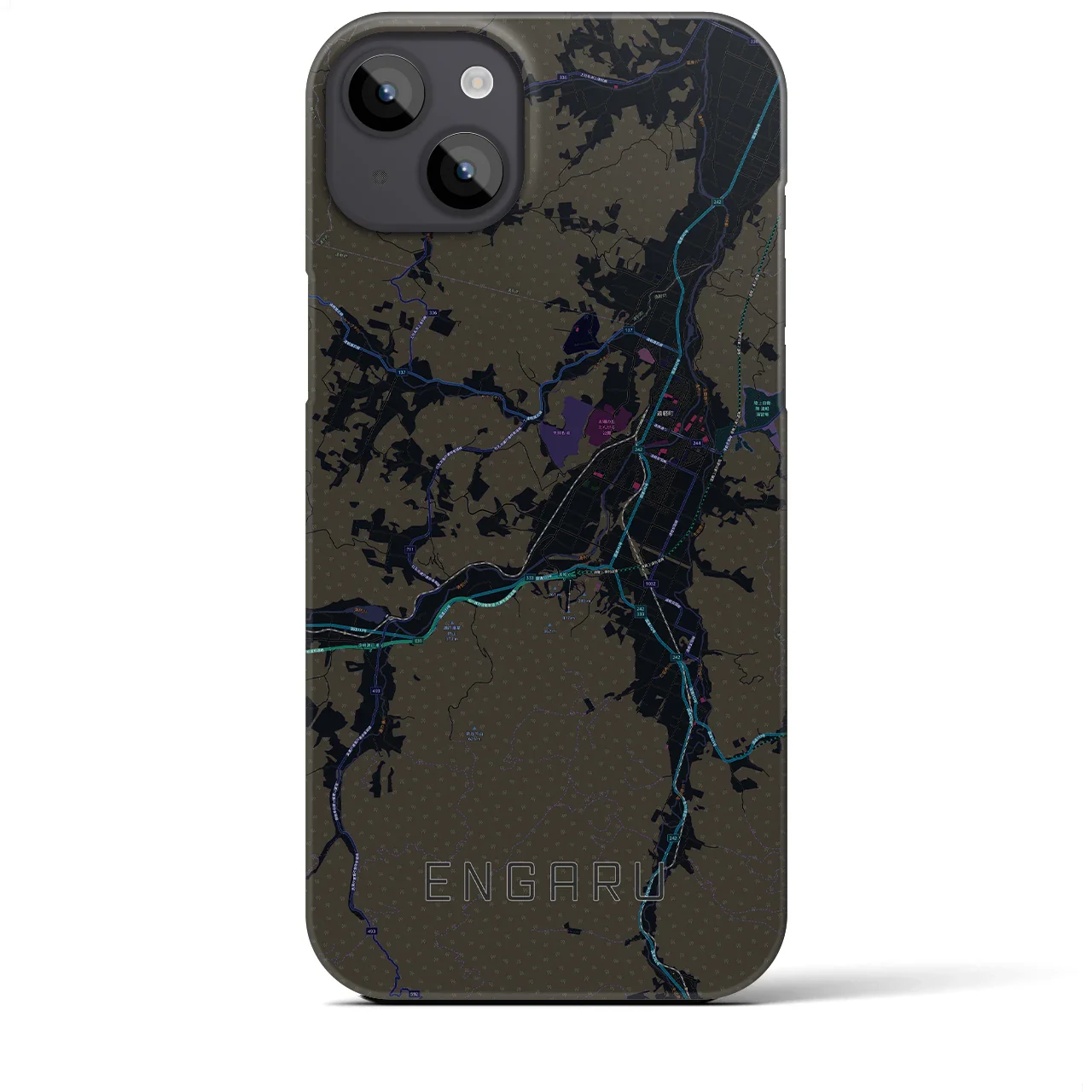 【遠軽(北海道)】地図柄iPhoneケース(バックカバータイプ)