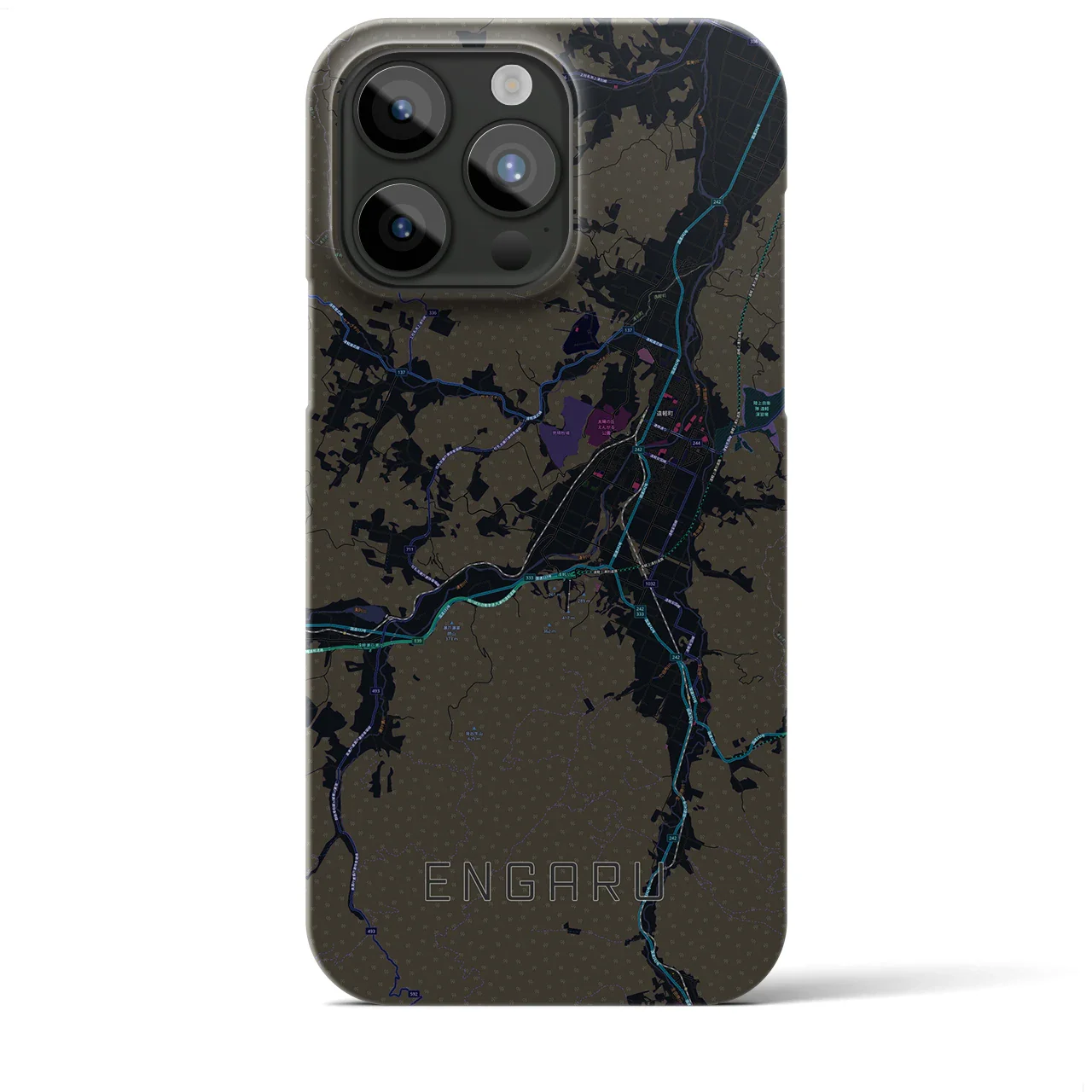 【遠軽(北海道)】地図柄iPhoneケース(バックカバータイプ)