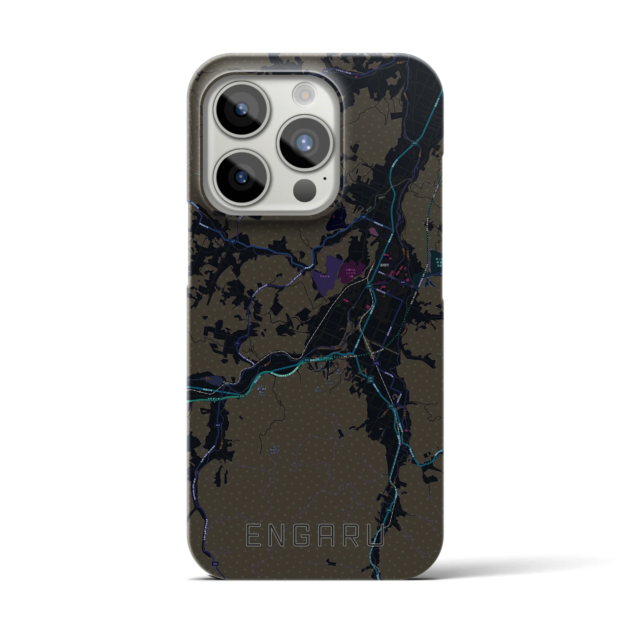 【遠軽(北海道)】地図柄iPhoneケース(バックカバータイプ)