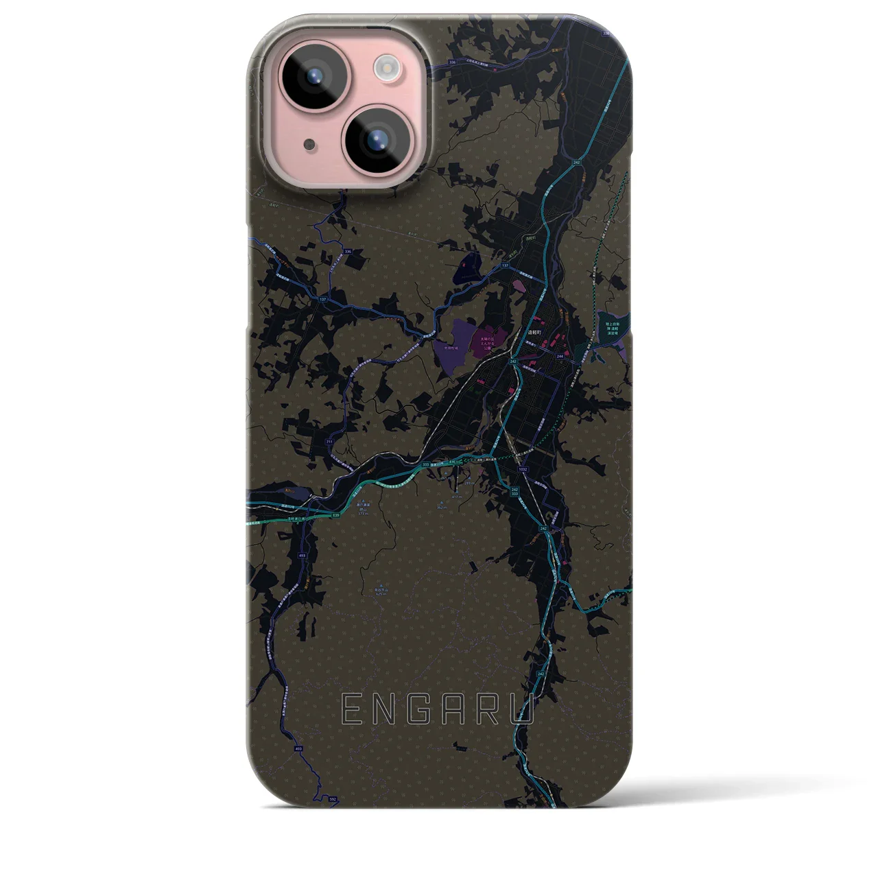 【遠軽(北海道)】地図柄iPhoneケース(バックカバータイプ)