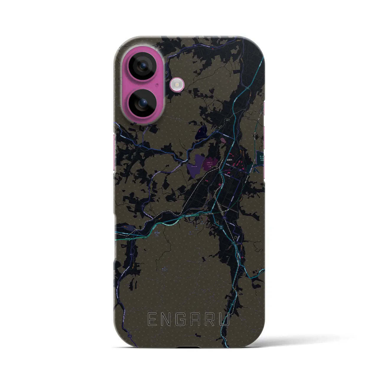 【遠軽(北海道)】地図柄iPhoneケース(バックカバータイプ)