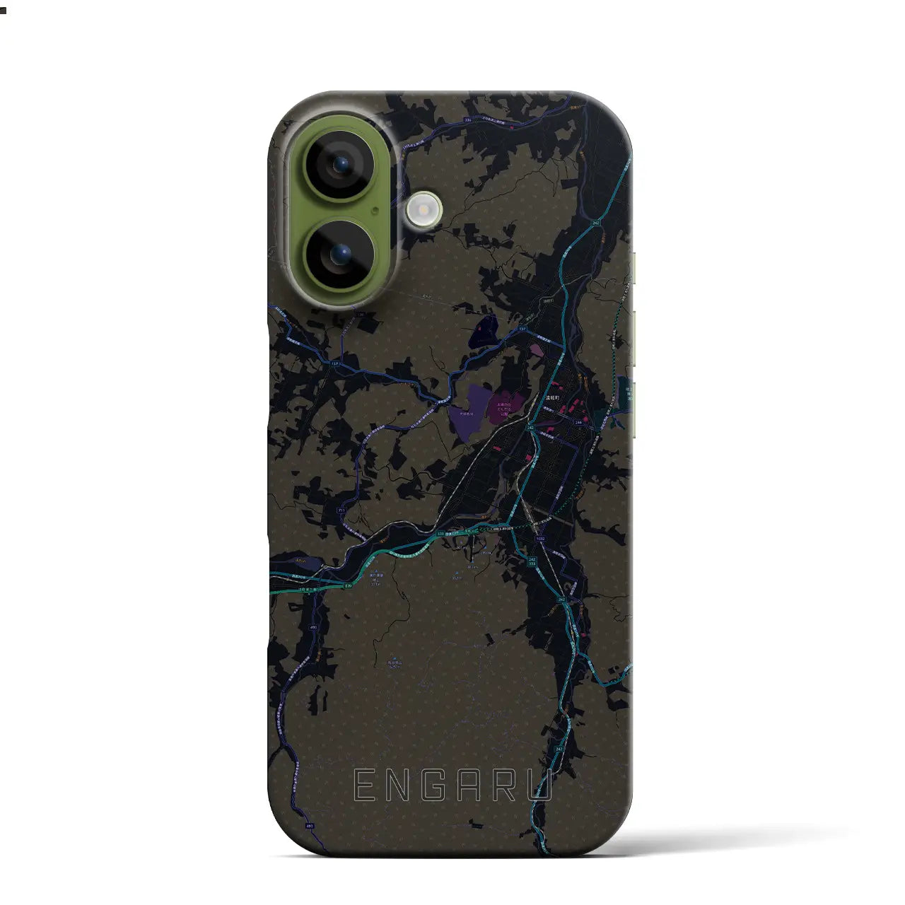 【遠軽(北海道)】地図柄iPhoneケース(バックカバータイプ)