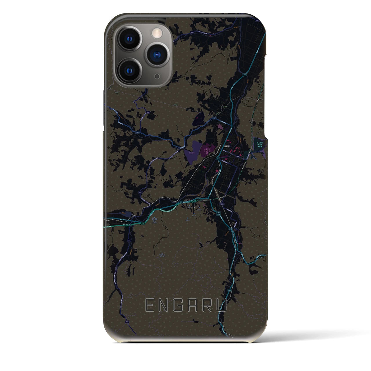 【遠軽(北海道)】地図柄iPhoneケース(バックカバータイプ)