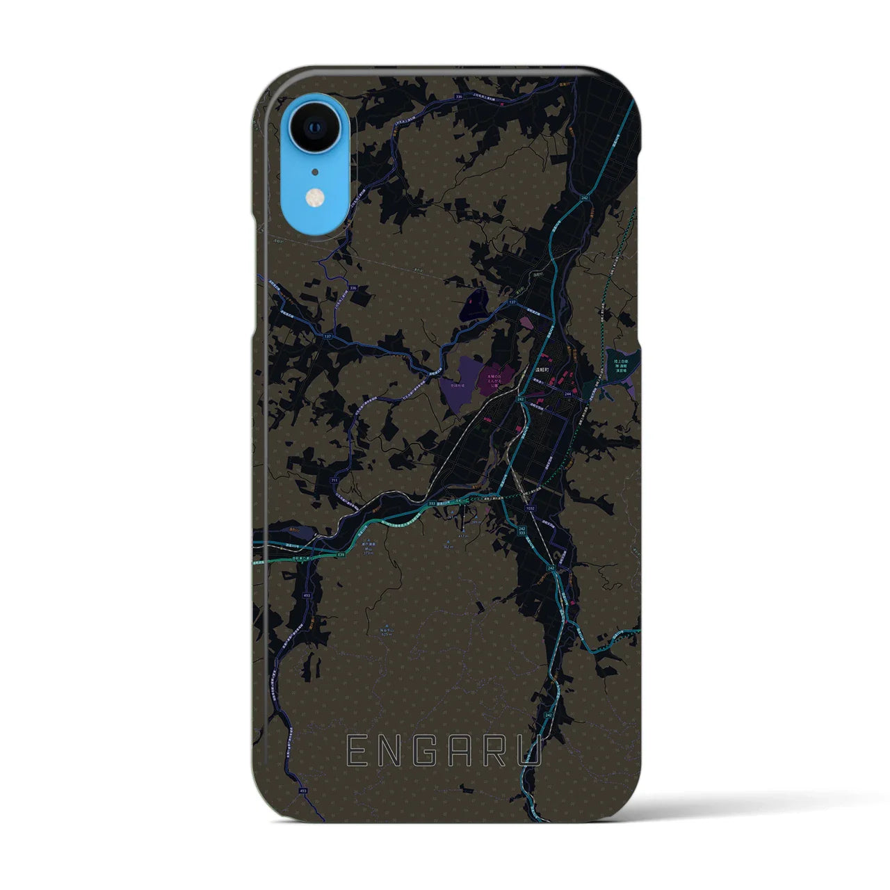 【遠軽(北海道)】地図柄iPhoneケース(バックカバータイプ)