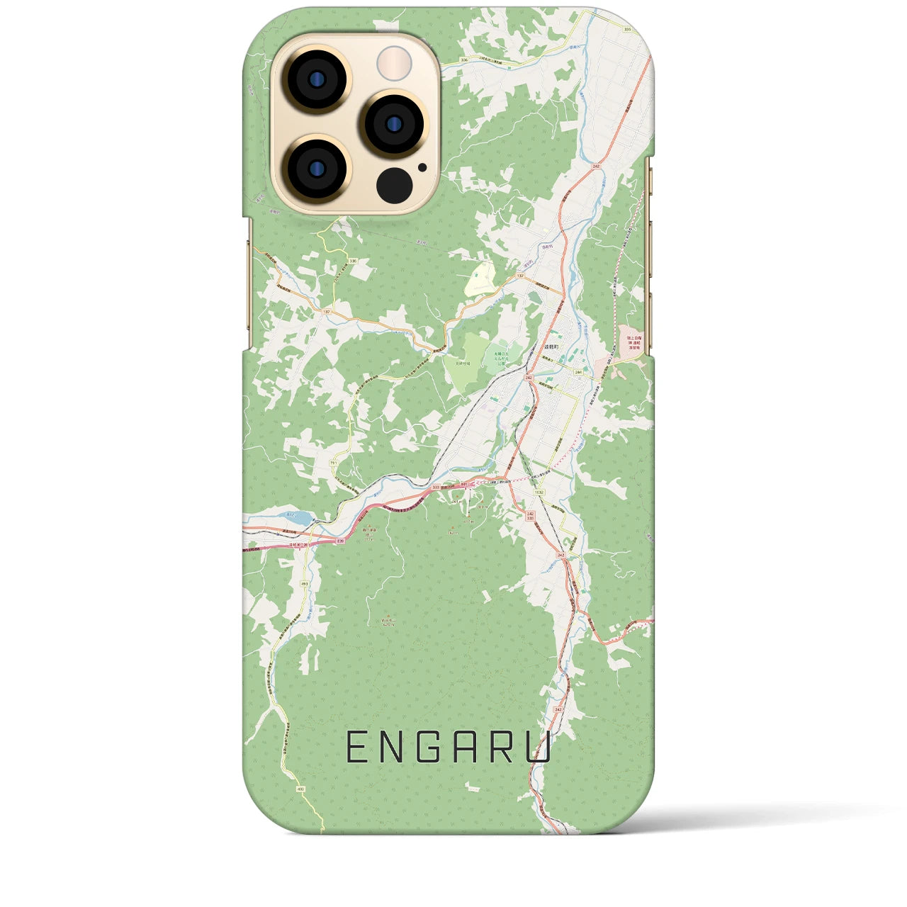 【遠軽(北海道)】地図柄iPhoneケース(バックカバータイプ)