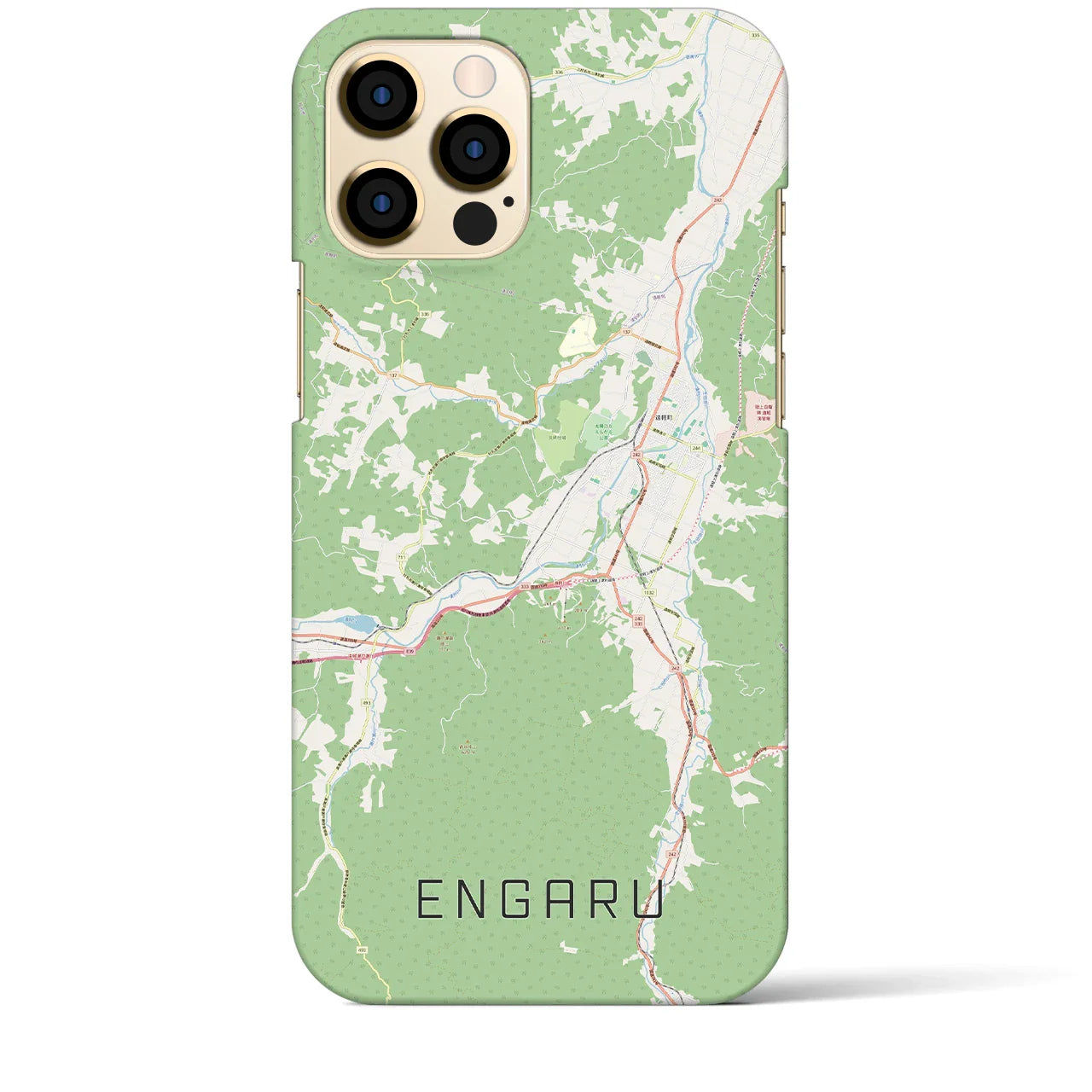 【遠軽(北海道)】地図柄iPhoneケース(バックカバータイプ)