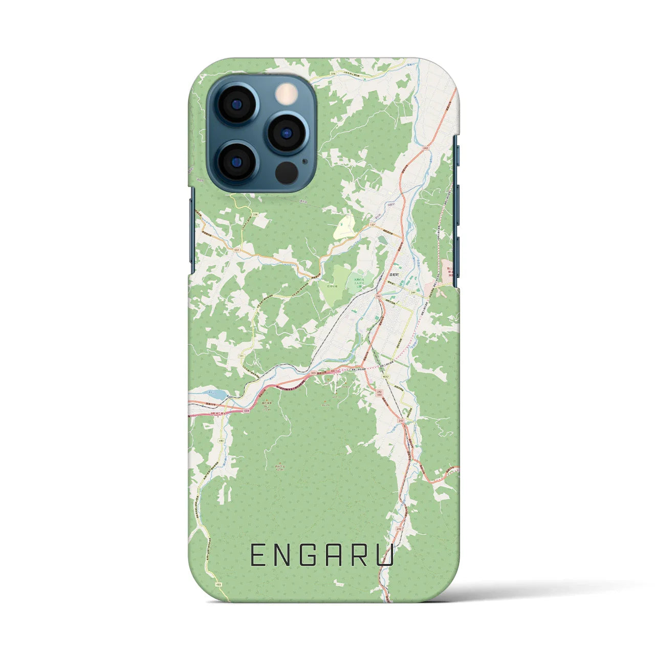 【遠軽(北海道)】地図柄iPhoneケース(バックカバータイプ)