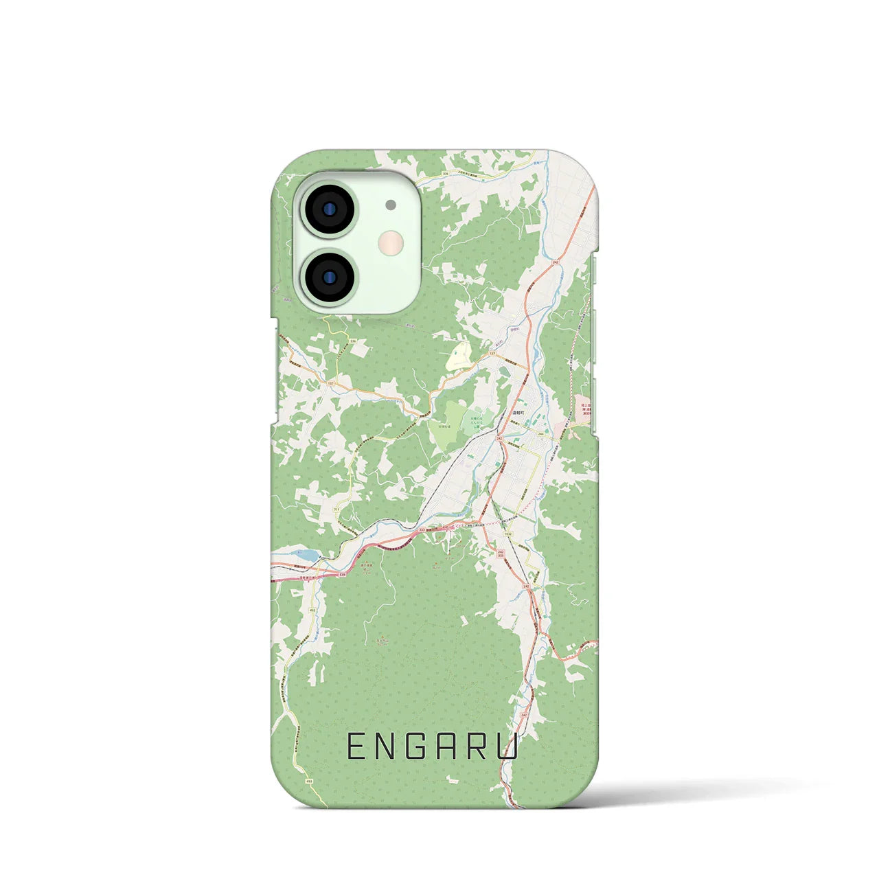 【遠軽(北海道)】地図柄iPhoneケース(バックカバータイプ)