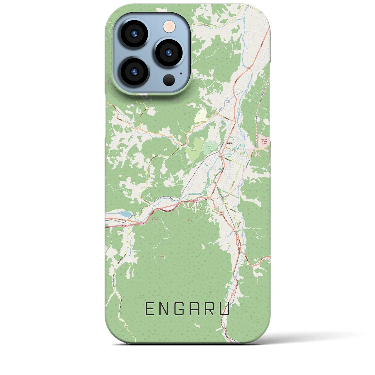 【遠軽(北海道)】地図柄iPhoneケース(バックカバータイプ)
