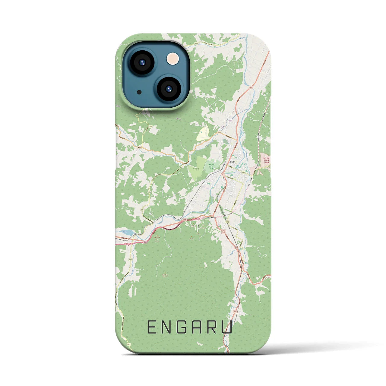 【遠軽(北海道)】地図柄iPhoneケース(バックカバータイプ)