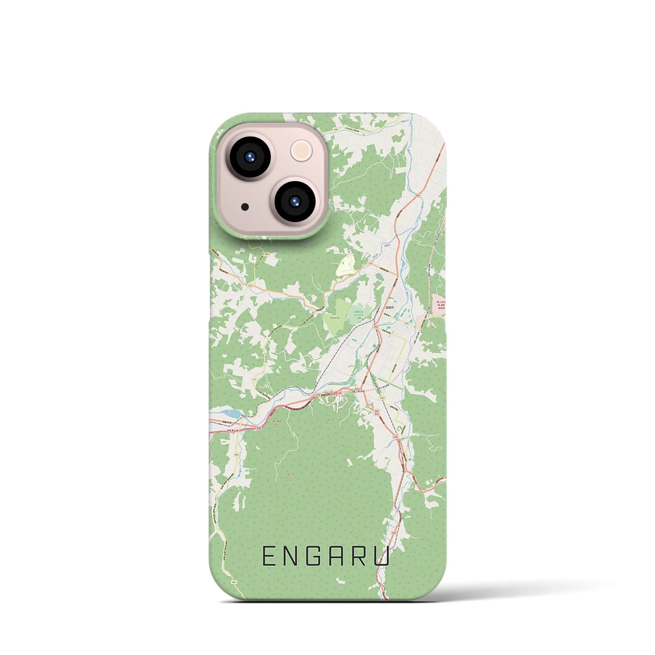 【遠軽(北海道)】地図柄iPhoneケース(バックカバータイプ)