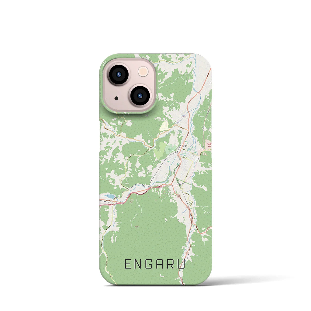 【遠軽(北海道)】地図柄iPhoneケース(バックカバータイプ)