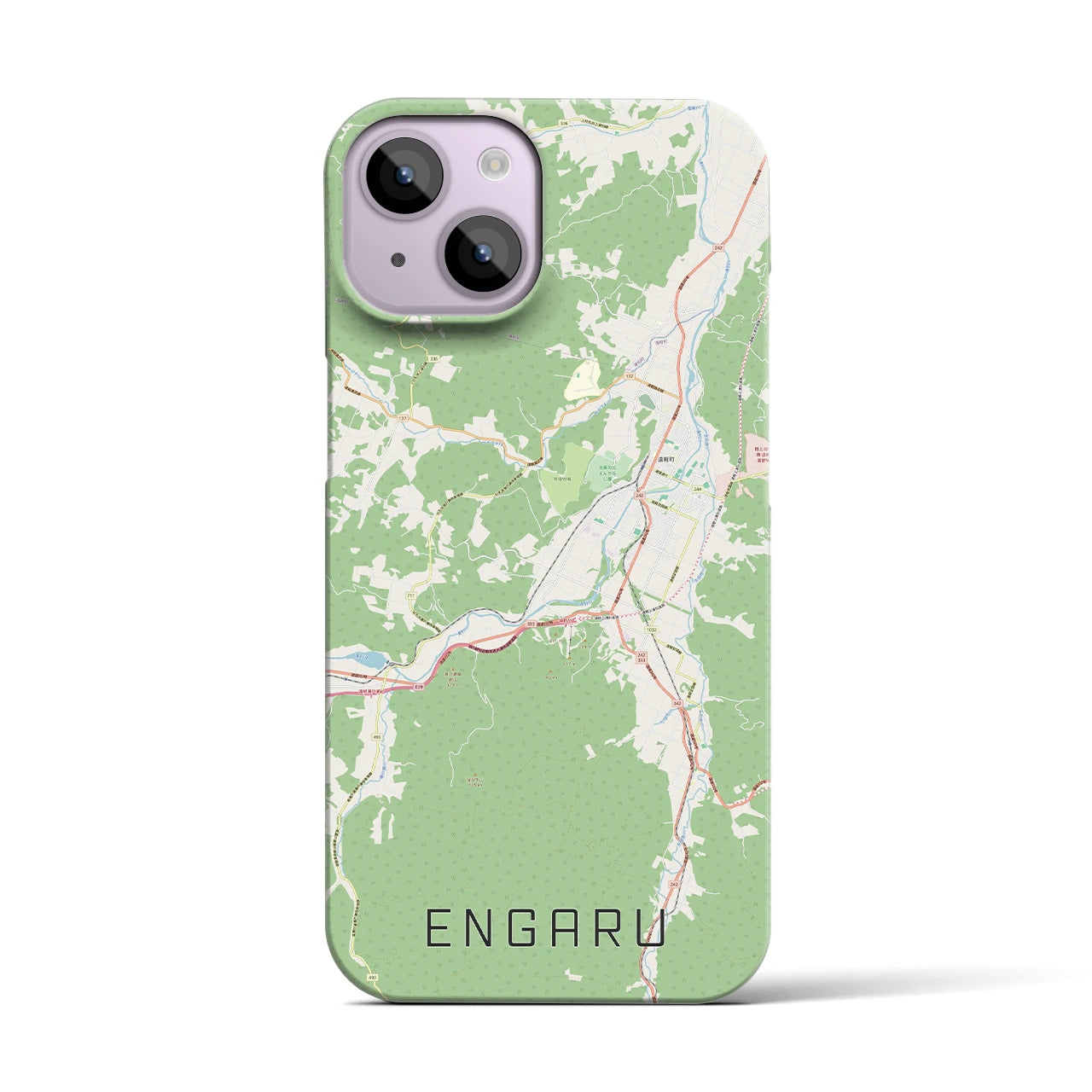 【遠軽(北海道)】地図柄iPhoneケース(バックカバータイプ)