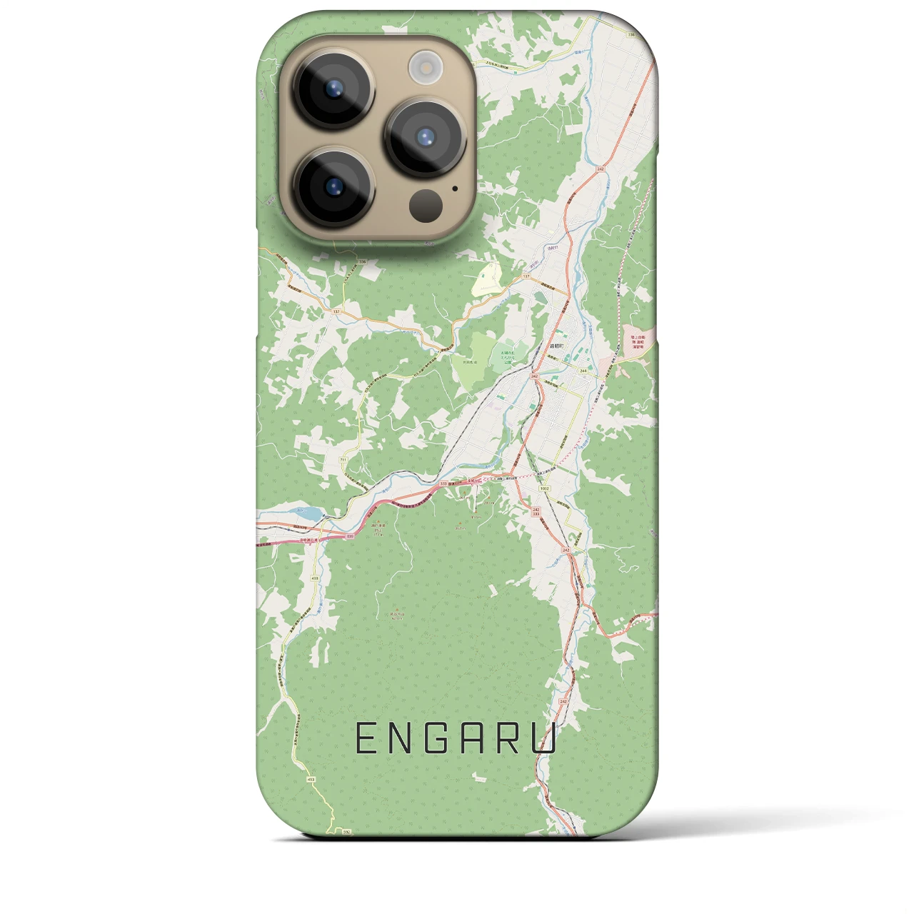 【遠軽(北海道)】地図柄iPhoneケース(バックカバータイプ)