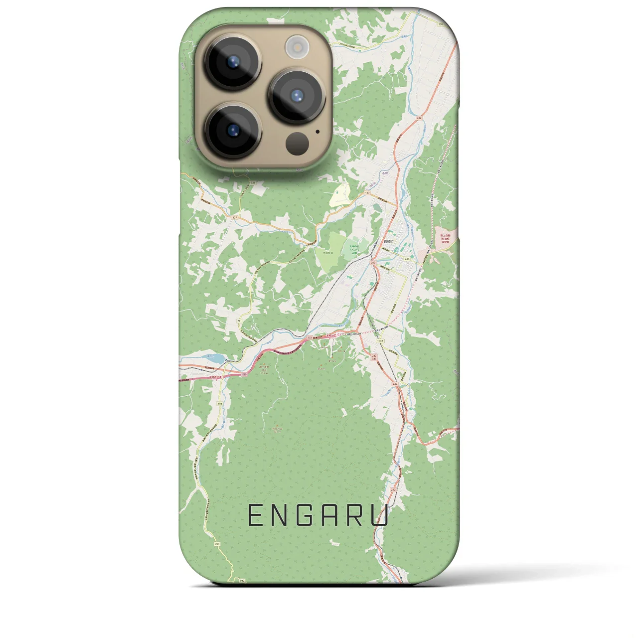 【遠軽(北海道)】地図柄iPhoneケース(バックカバータイプ)