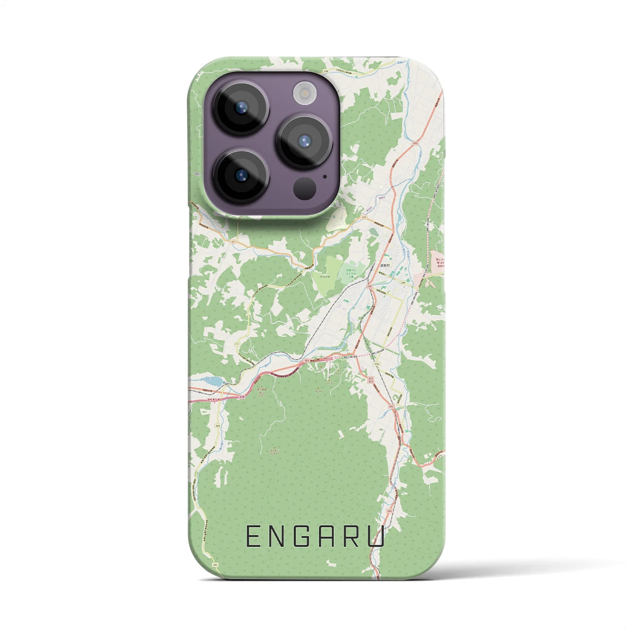 【遠軽(北海道)】地図柄iPhoneケース(バックカバータイプ)