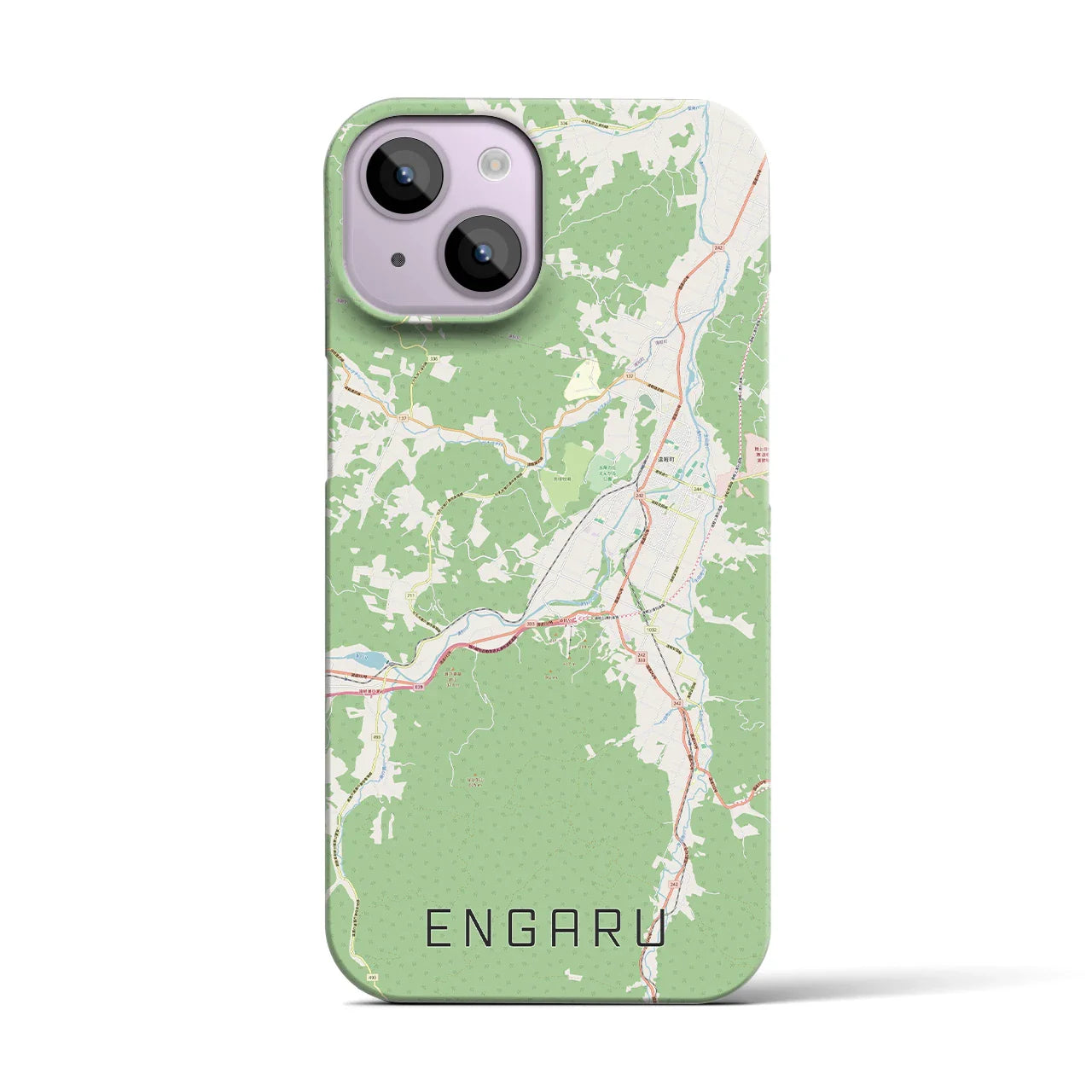 【遠軽(北海道)】地図柄iPhoneケース(バックカバータイプ)