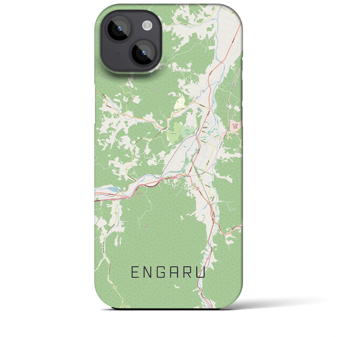 【遠軽(北海道)】地図柄iPhoneケース(バックカバータイプ)