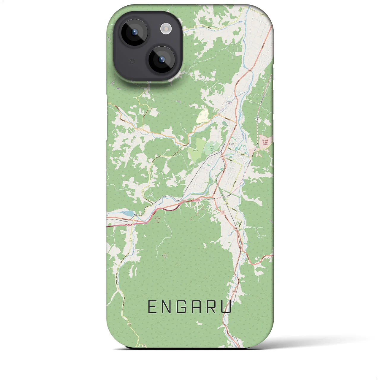 【遠軽(北海道)】地図柄iPhoneケース(バックカバータイプ)