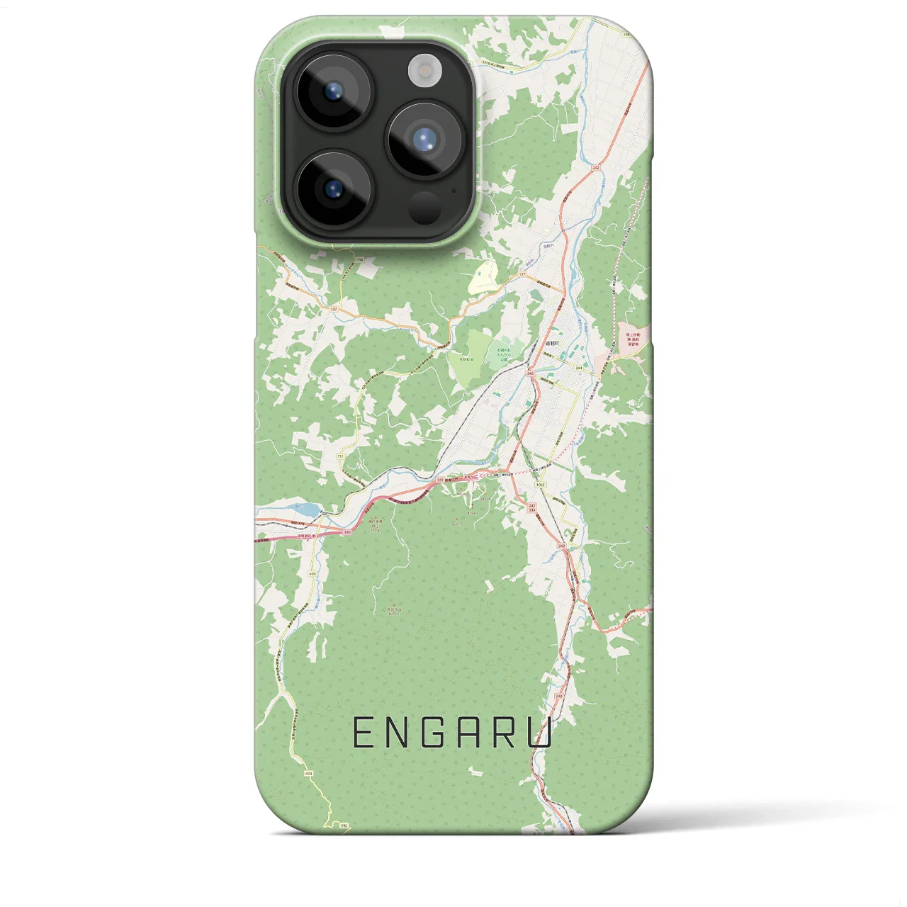 【遠軽(北海道)】地図柄iPhoneケース(バックカバータイプ)