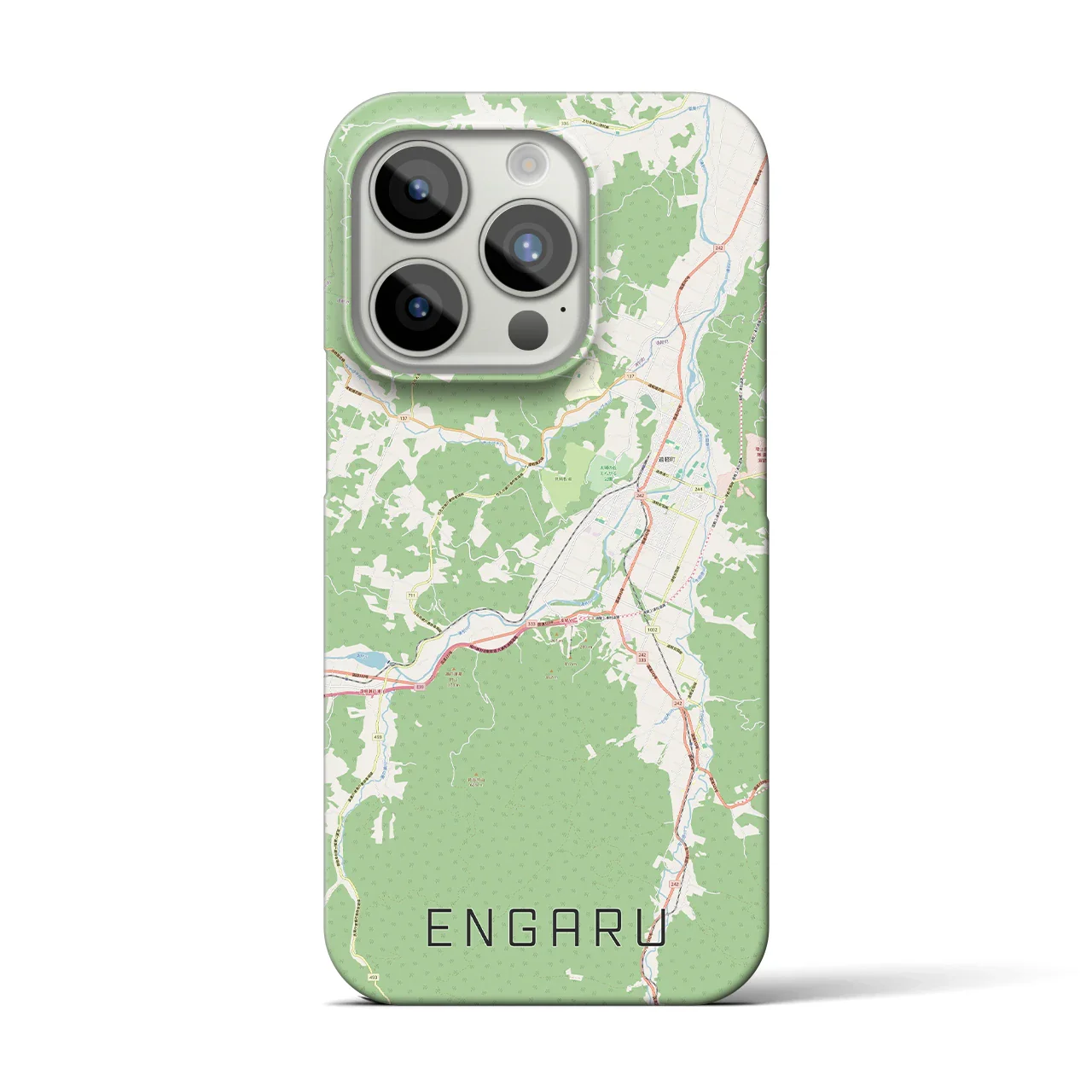 【遠軽(北海道)】地図柄iPhoneケース(バックカバータイプ)