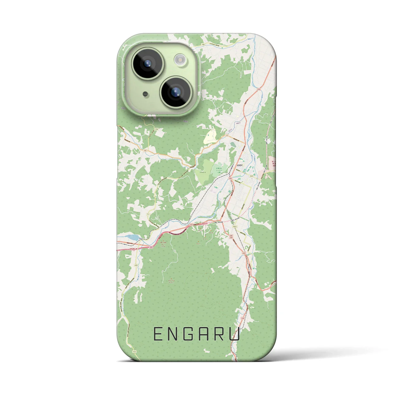 【遠軽(北海道)】地図柄iPhoneケース(バックカバータイプ)