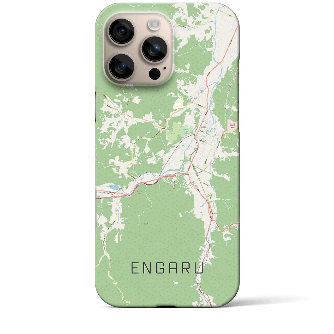 【遠軽(北海道)】地図柄iPhoneケース(バックカバータイプ)