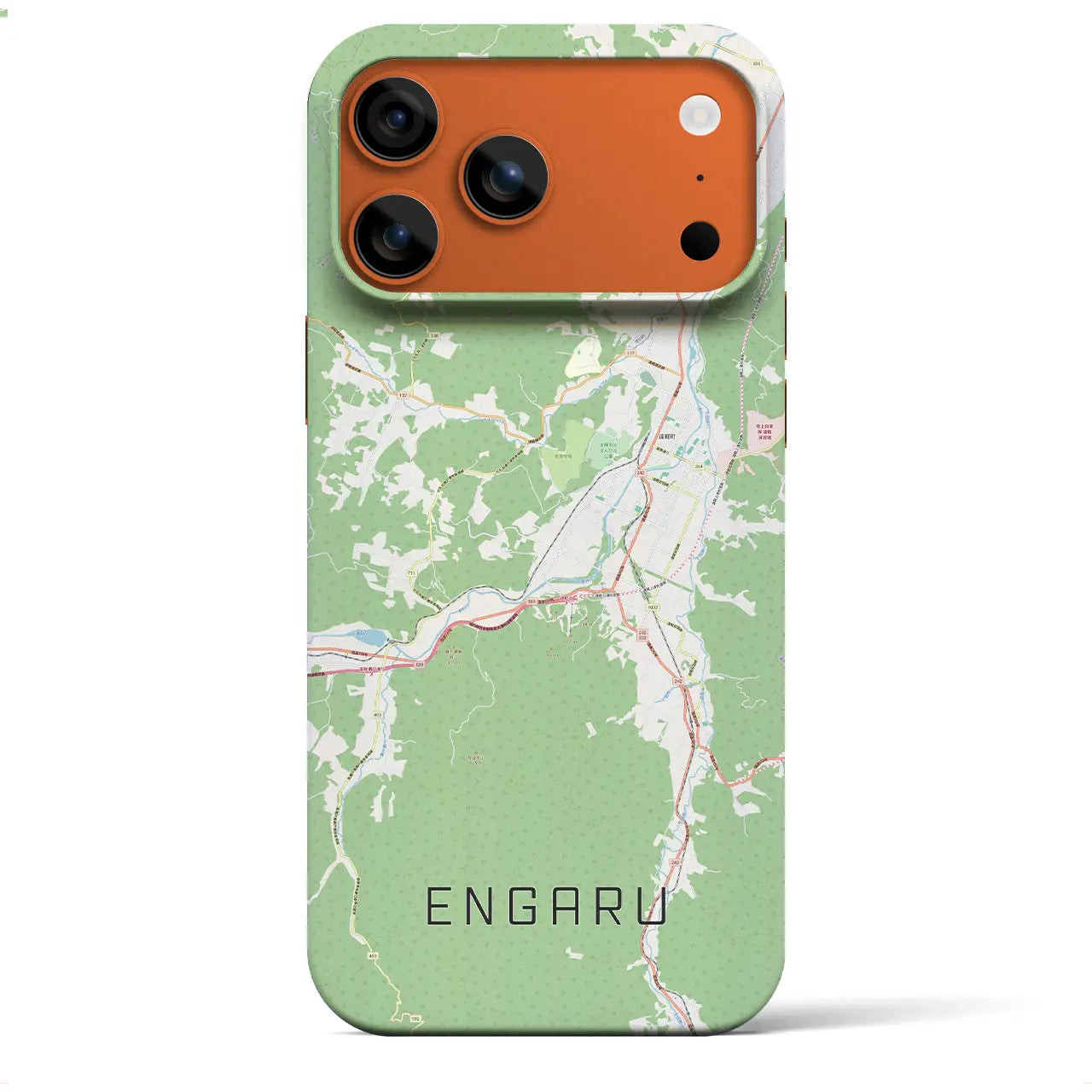 【遠軽(北海道)】地図柄iPhoneケース(バックカバータイプ)
