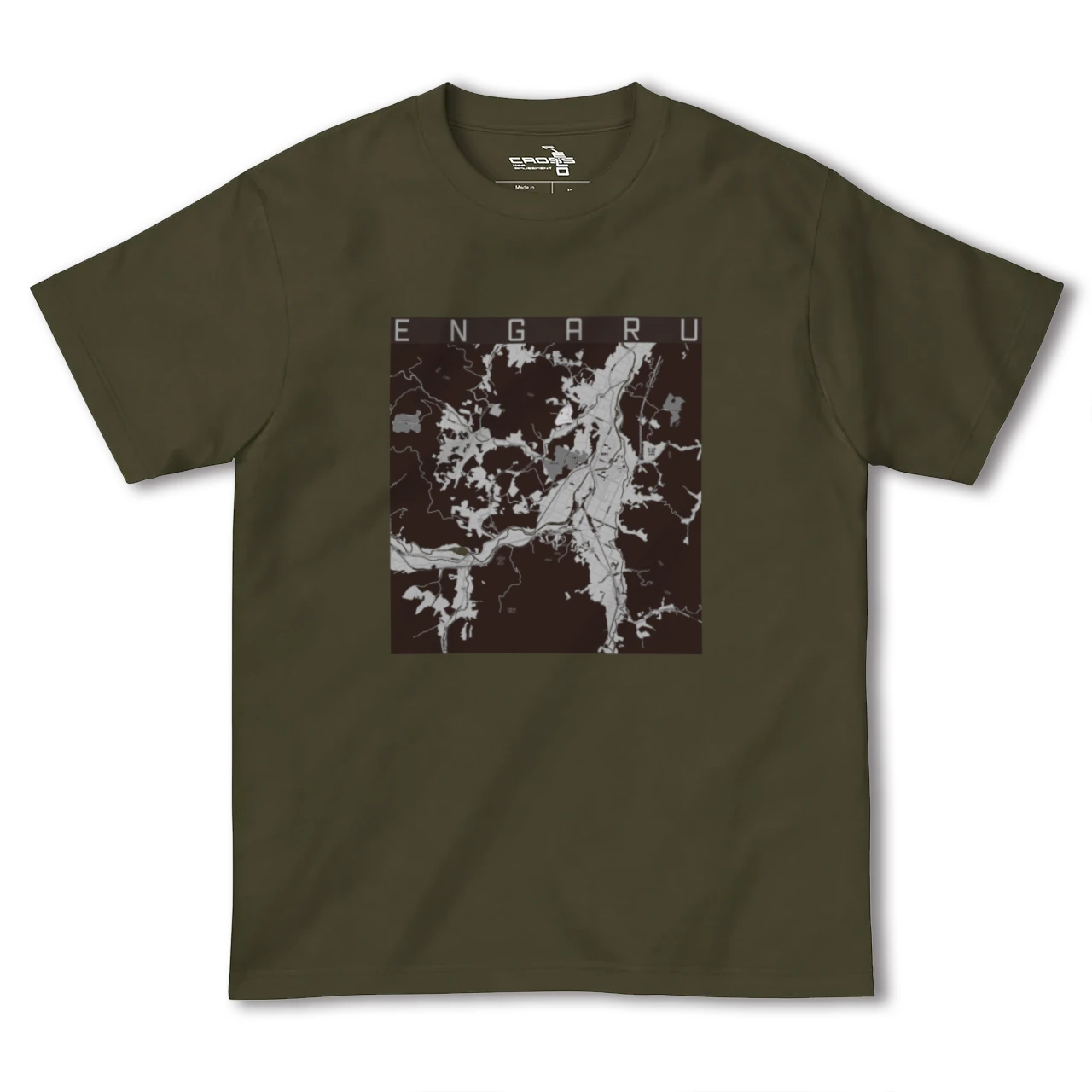 【遠軽(北海道)】地図柄ヘビーウェイトTシャツ