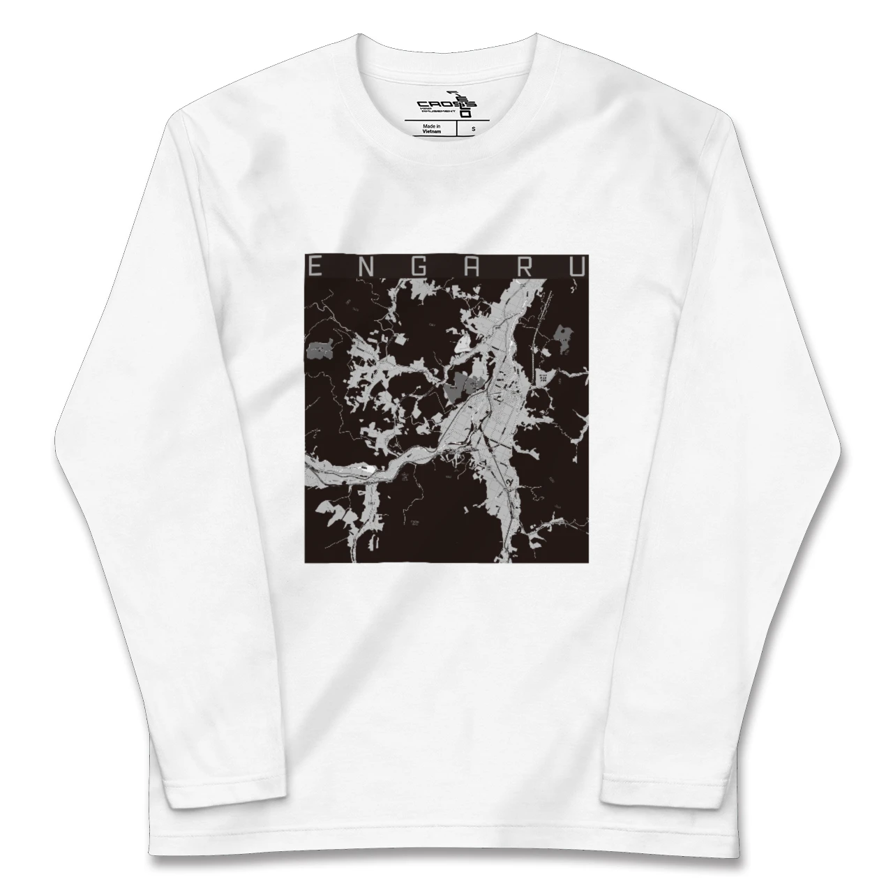 【遠軽(北海道)】地図柄ロングスリーブTシャツ