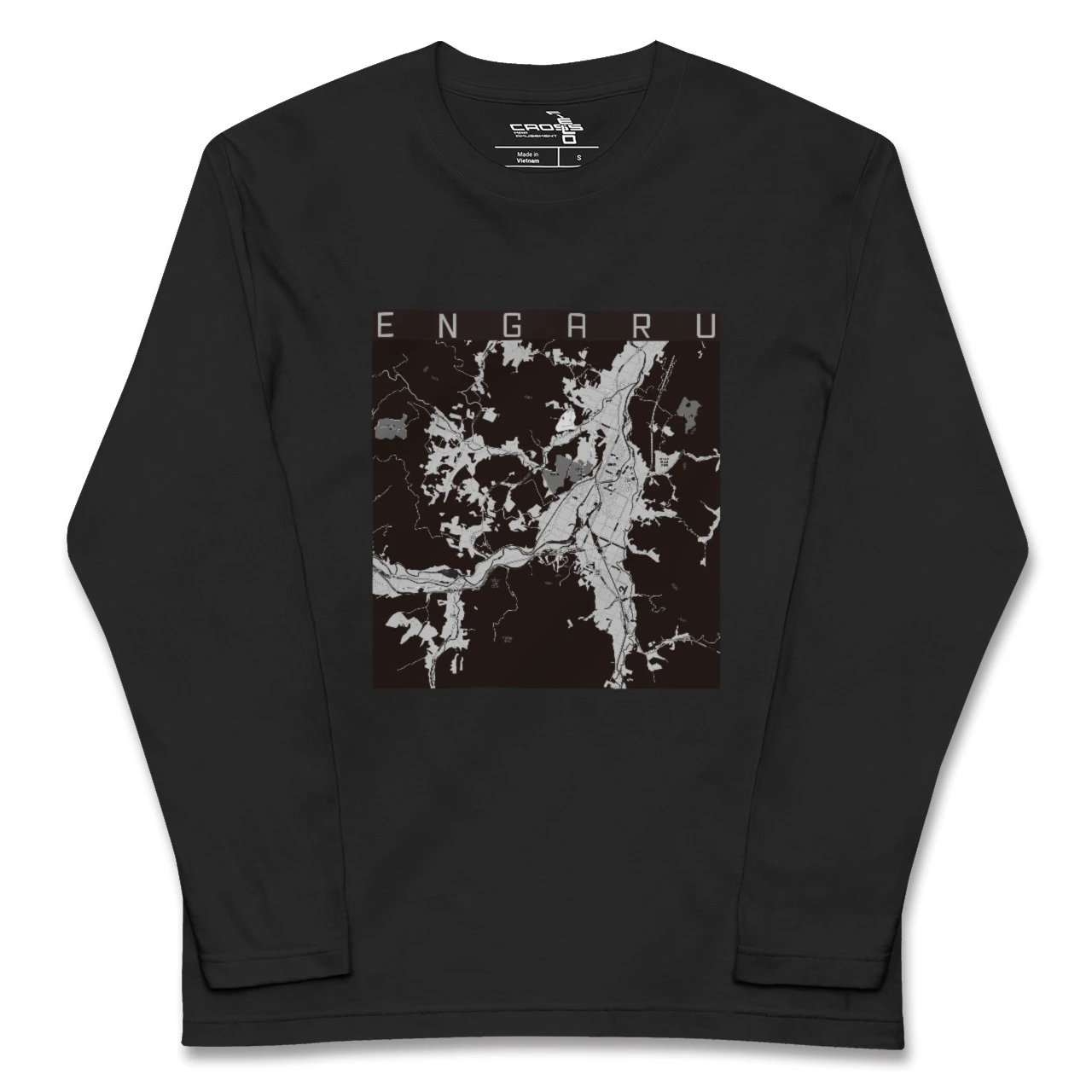 【遠軽(北海道)】地図柄ロングスリーブTシャツ