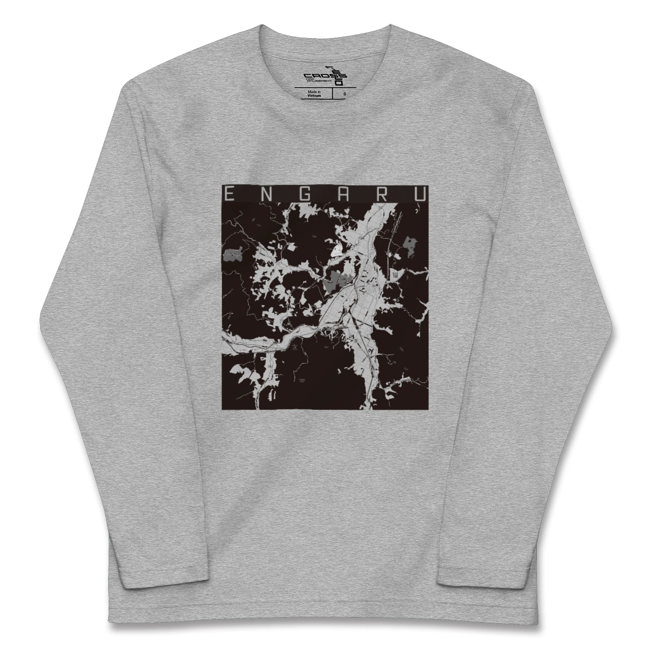 【遠軽(北海道)】地図柄ロングスリーブTシャツ