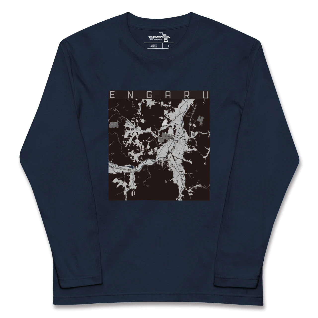 【遠軽(北海道)】地図柄ロングスリーブTシャツ