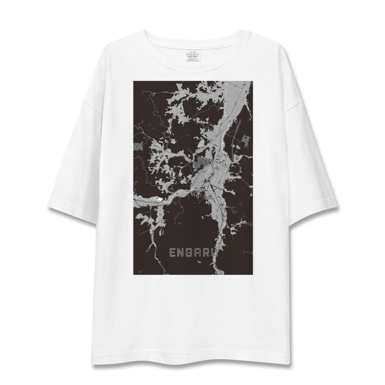 【遠軽(北海道)】地図柄ビッグシルエットTシャツ