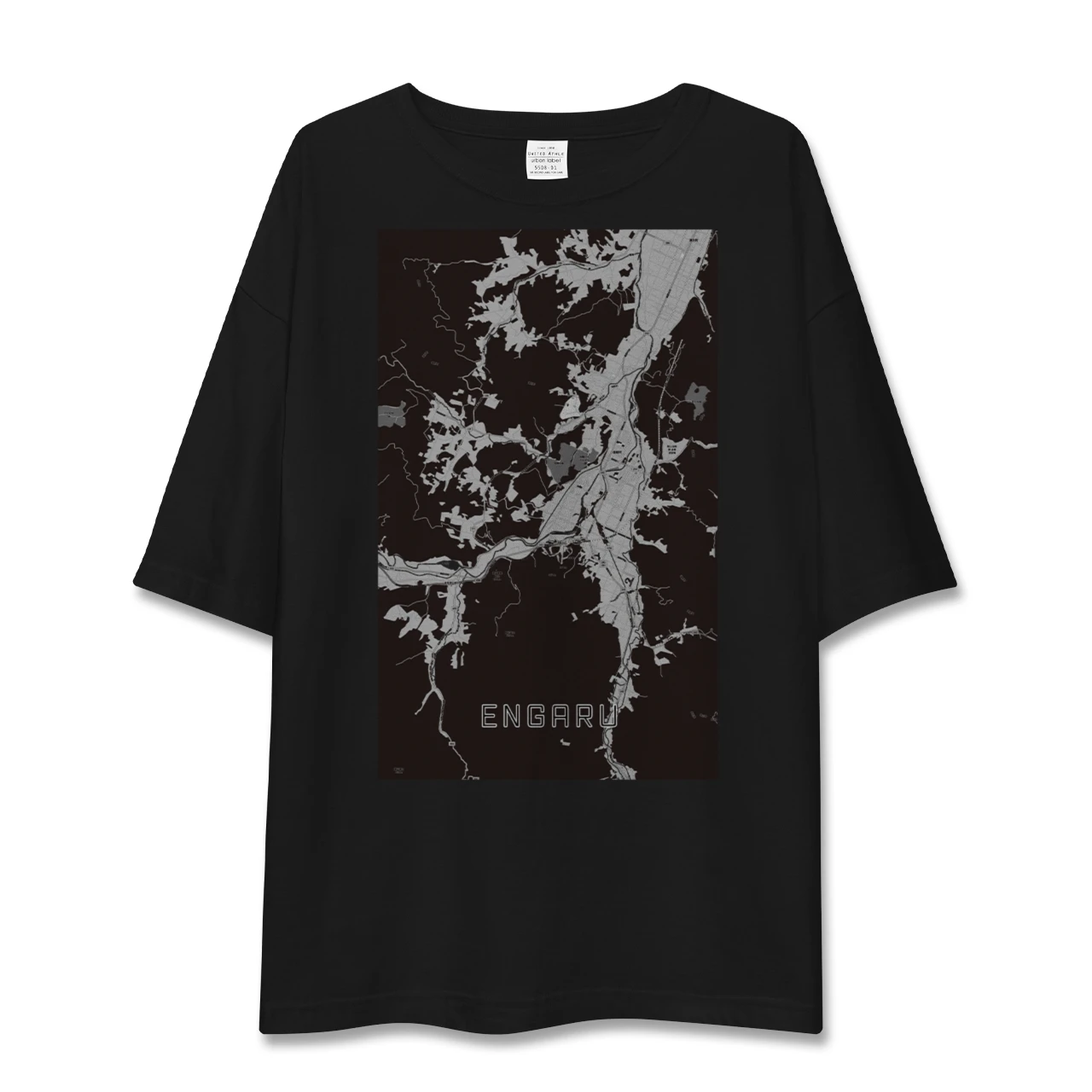 【遠軽(北海道)】地図柄ビッグシルエットTシャツ