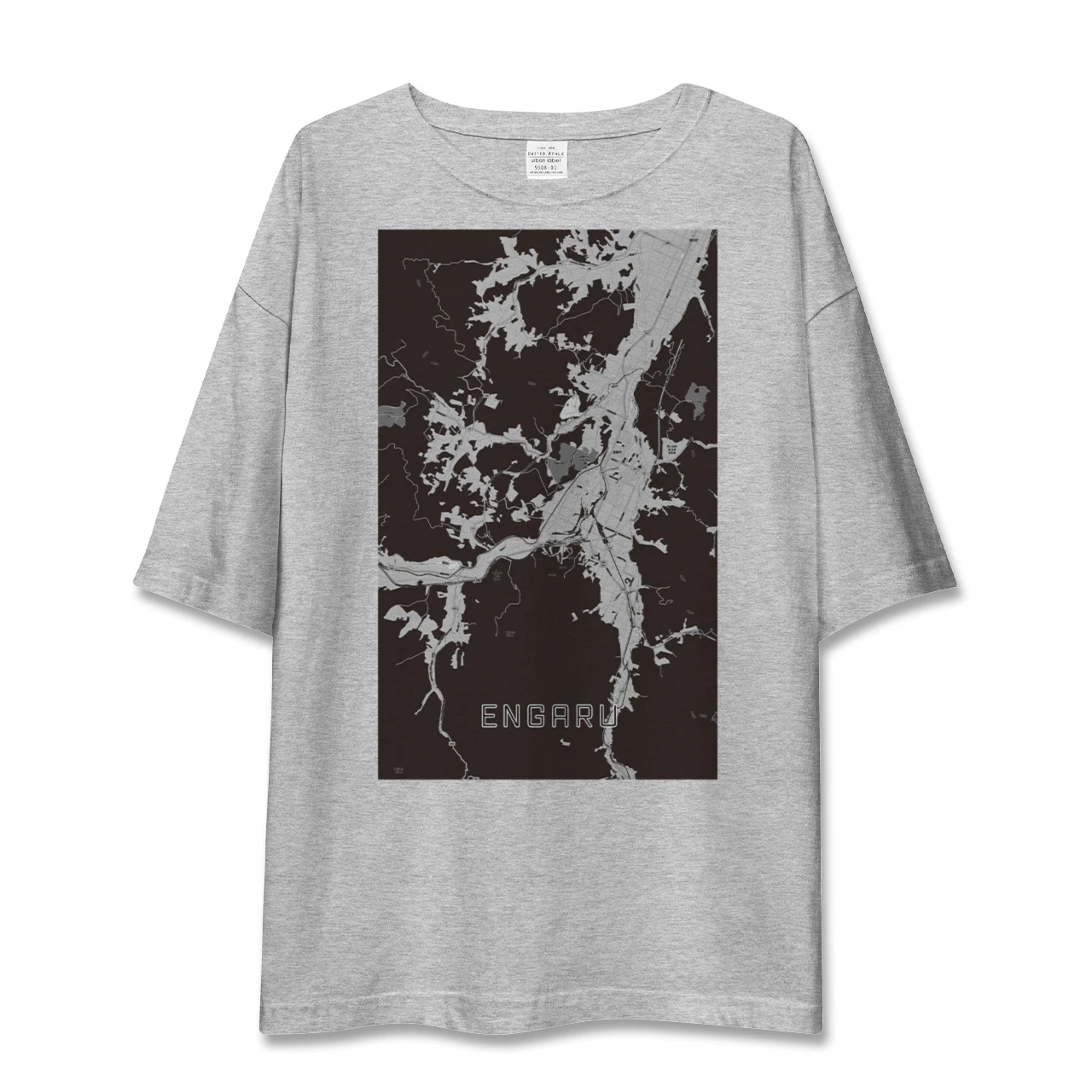 【遠軽(北海道)】地図柄ビッグシルエットTシャツ