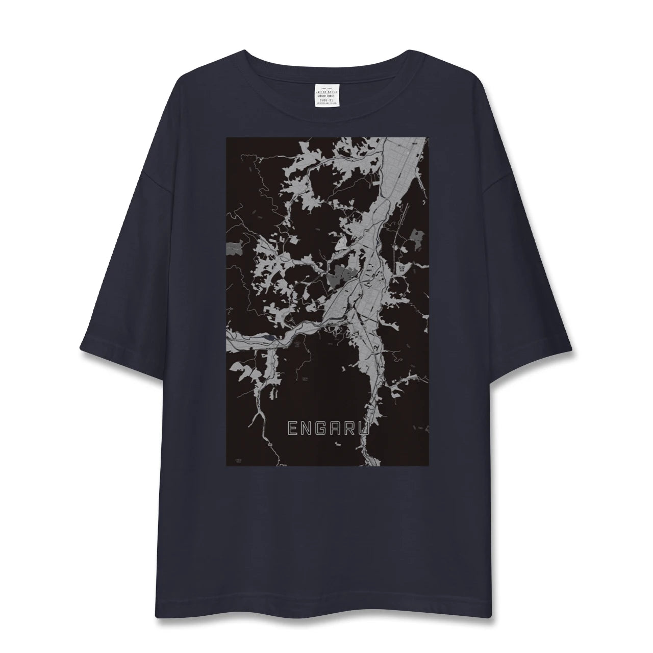 【遠軽(北海道)】地図柄ビッグシルエットTシャツ