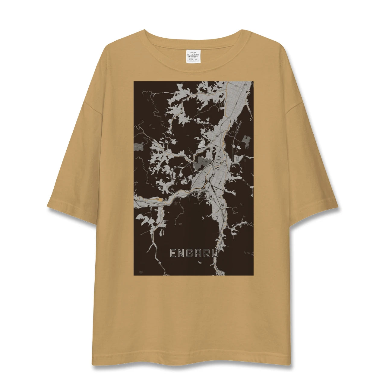 【遠軽(北海道)】地図柄ビッグシルエットTシャツ