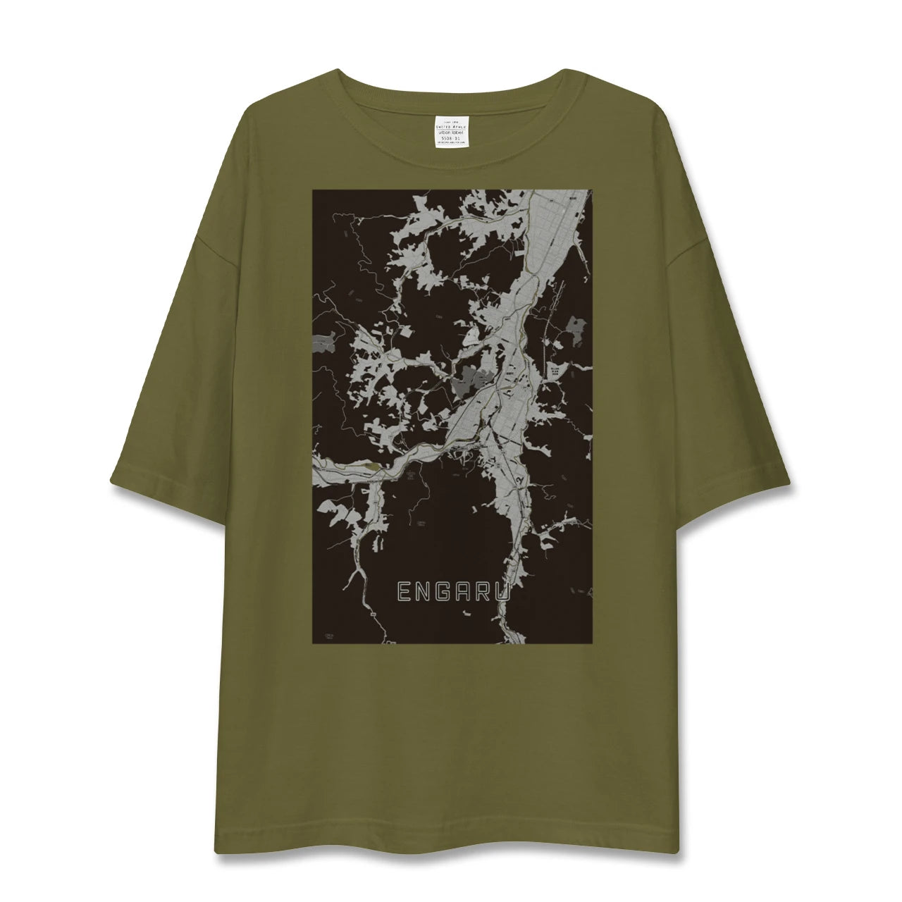【遠軽(北海道)】地図柄ビッグシルエットTシャツ