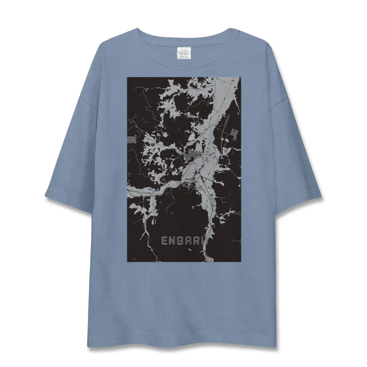 【遠軽(北海道)】地図柄ビッグシルエットTシャツ