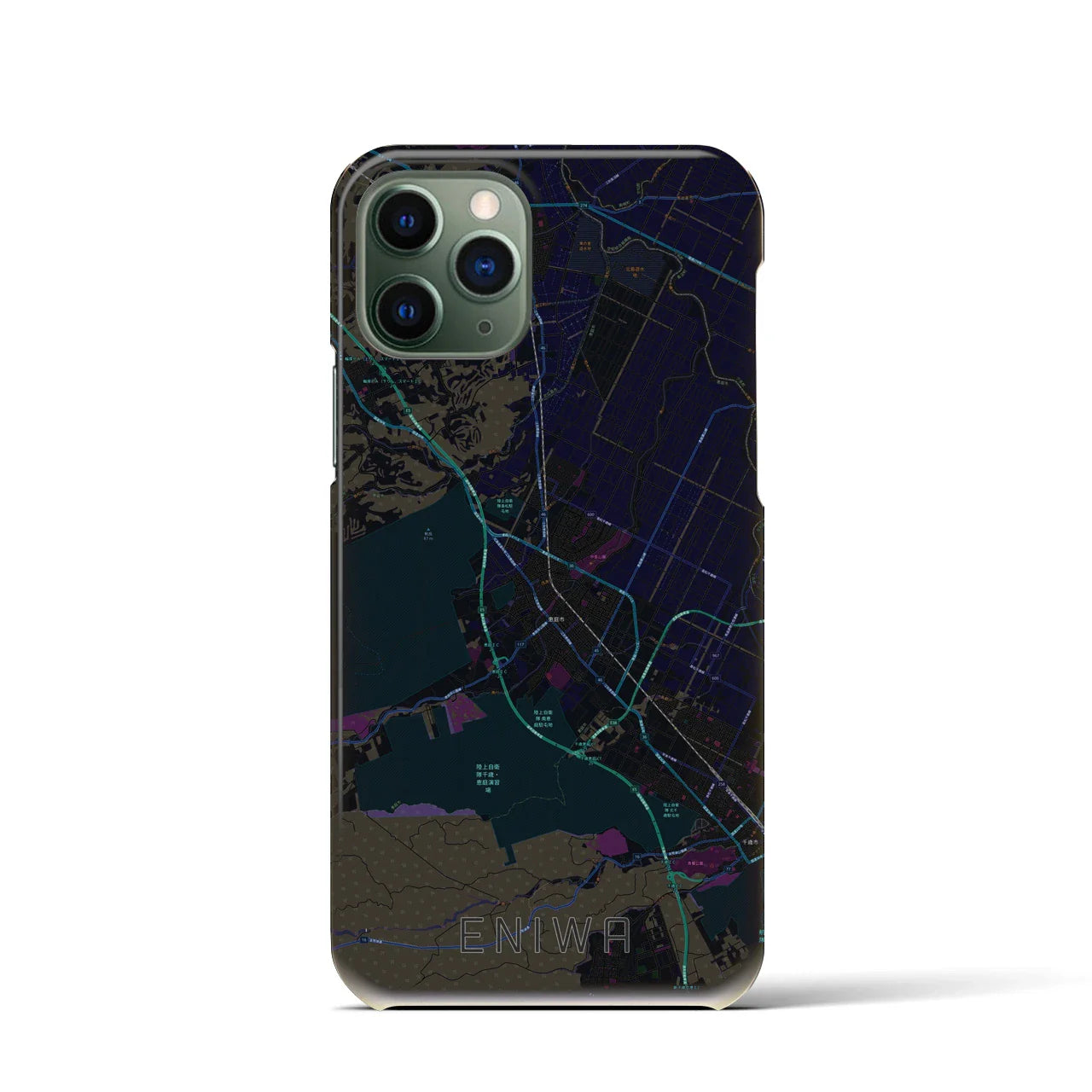 【恵庭(北海道)】地図柄iPhoneケース(バックカバータイプ)