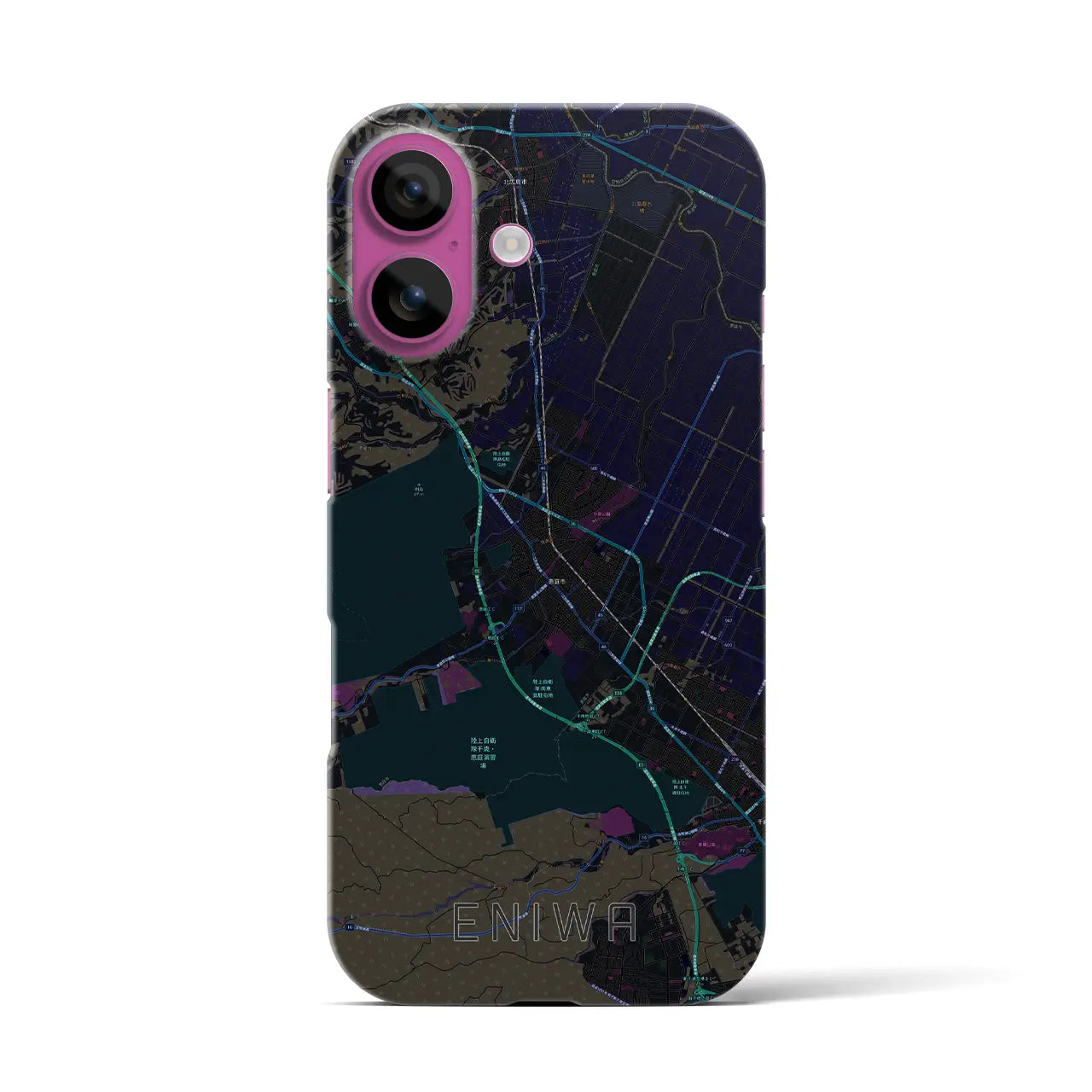 【恵庭(北海道)】地図柄iPhoneケース(バックカバータイプ)