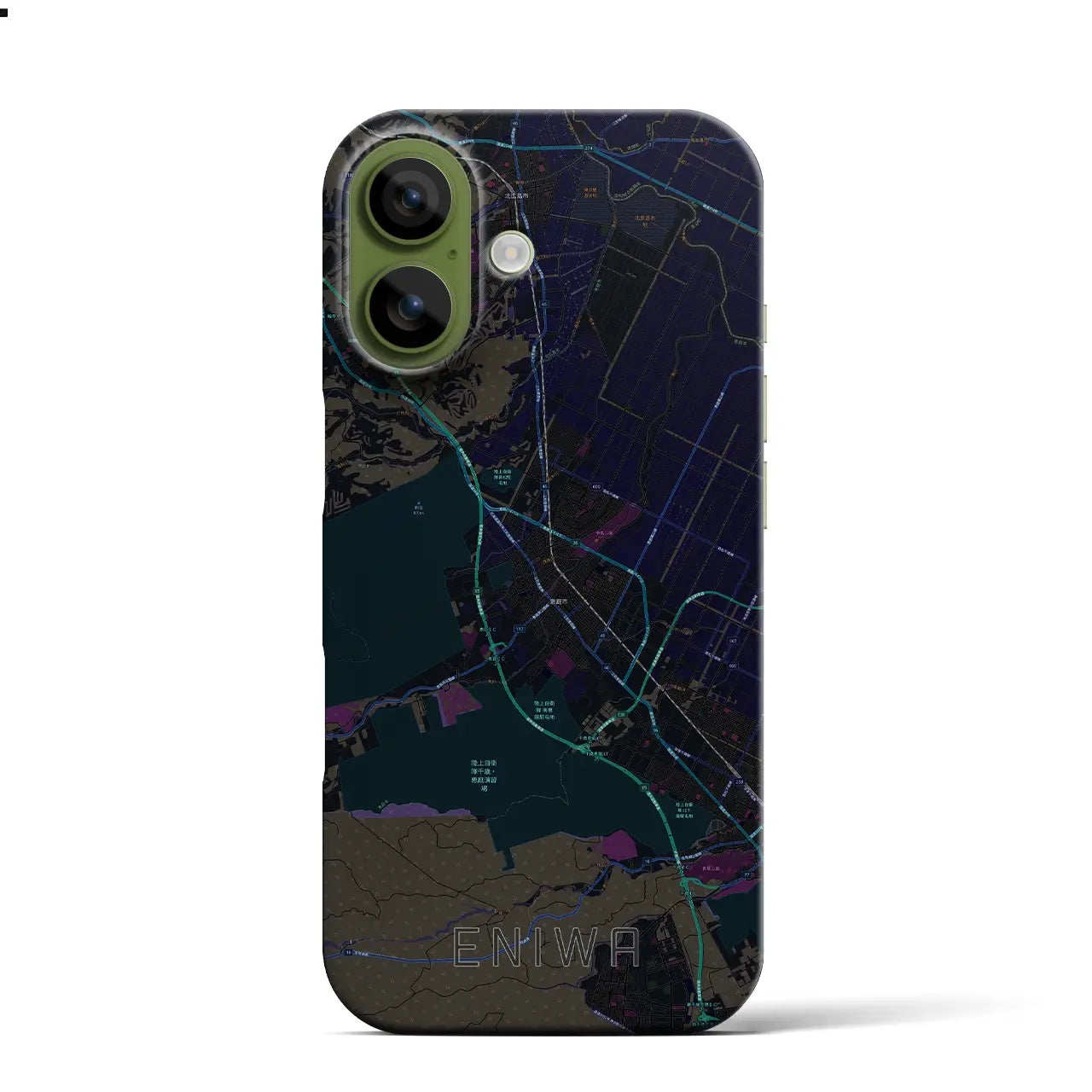 【恵庭(北海道)】地図柄iPhoneケース(バックカバータイプ)